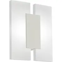 Eglo Metrass 2 - Wand/Plafondlamp - 2 Lichts - Nikkel-Mat - Gesatineerd