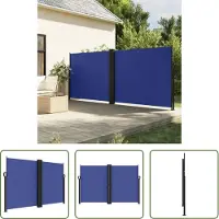 The Living Store Windscherm Uittrekbaar - Windscherm - Windscherm uittrekbaar 160x1200 cm zwart - Privacy Screen - Tuindecoratie - Balkon Decoratie