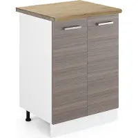 Vicco R-Line Keukenonderkast – 60 cm, WB Eik Edel grijs