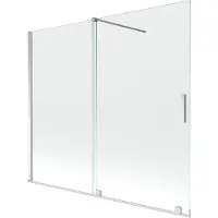 Mexen Velar 2-delige schuifbare douchewand 180 x 150 , transparant, chroom - 896-180-000-01-01