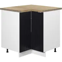 Vicco Fame-Line Hoekkast – 80.5 cm, WB Eik Zwart gestreept