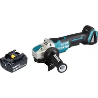 Makita DGA 520 G1X1 accu haakse slijper 18 V 125 mm X-LOCK Brushless + 1x oplaadbare accu 6.0 Ah - zonder lader