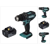Makita DHP 482 T1 Accu klopboormachine 18 V 62 Nm + 1x accu 5.0 Ah - zonder lader (Oplaadbare batterij)
