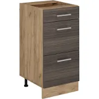 Vicco R-Line Keukenonderkast – 40 cm met laden, zonder werkblad Edel grijs