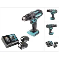Makita DHP 482 RG Accu klopboormachine 18 V 62 Nm + 2x accu 6.0 Ah + lader (Oplaadbare batterij)