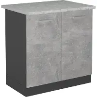 Vicco R-Line Wastafelkast – 80 cm WB Marmer Beton