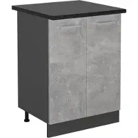 Vicco R-Line Keukenonderkast – 60 cm, WB Antraciet Beton