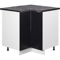 Vicco Fame-Line Hoekkast – 80.5 cm, WB Antraciet Zwart gestreept