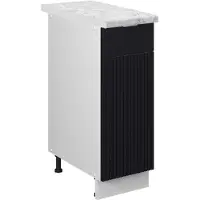 Vicco Apotheekkast Fame-Line Zwart gestreept 30 cm , WB Marmer, Model 50723