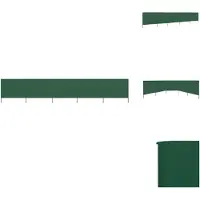 vidaXL Windscherm - Windschermen - Scherm - Schermen - Windscherm 5-panelen 600x160 cm stof groen
