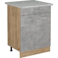 Vicco R-Line Keukenonderkast – 60 cm WB Marmer Beton