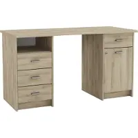 Demeyere Bureau Mao - 48,40x132,20x73,90 cm - Bruin/Kronberg eik