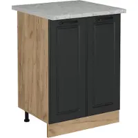 Vicco R-Line Keukenonderkast – 60 cm WB Marmer Antraciet landhuis