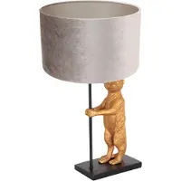 Steinhauer Schemerlamp Animaux Met Grijs Velvet