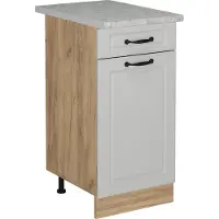Vicco R-Line Keukenonderkast – 40 cm WB Marmer Wit Landhuis