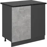 Vicco R-Line Hoekkast – 86 cm, WB Antraciet Beton