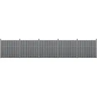 Neu.holz WPC Schuttingpaneel 11 planken met palen 185x932 cm grijs