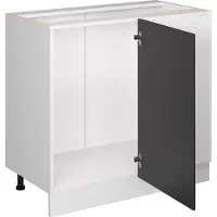 Vicco R-Line Hoekkast – 86 cm, WB Antraciet Antraciet landhuis
