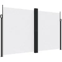 Syfax Windscherm uittrekbaar 200x600 cm wit