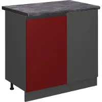Vicco R-Line Hoekkast – 86 cm, WB Antraciet Rood