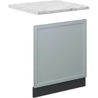 Vicco Fame-Line Frontpaneel – 60 cm, WB Marmer Licht blauw-grijs