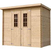 Timbela M310C - Houten tuinhuis - 2,63 m² - 142x239xH200 cm - zonder vloer
