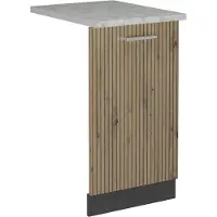 Vicco R-Line Vaatwasserfrontpaneel – 45 cm, WB Marmer Artisanaal eiken