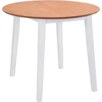 Syfax Eettafel inklapbaar rond MDF wit