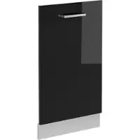Vicco R-Line Vaatwasserfrontpaneel – 45 cm zonder werkblad Zwart hoogglans