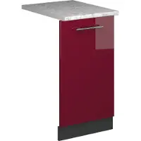 Vicco Fame-Line Vaatwasserfrontpaneel – 45 cm, WB Marmer Bordeauxrode hoogglans