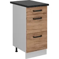 Vicco R-Line Keukenonderkast – 40 cm WB Antraciet Krachtige eik goud