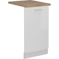 Vicco R-Line Vaatwasserfrontpaneel – 45 cm, WB Eik Wit Hoogglans