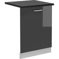 Vicco R-Line Vaatwasserfrontpaneel – 60 cm, WB Antraciet Antraciet Hoogglans