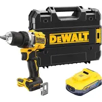 DeWalt DCD 800 NT accuboormachine 18 V 90 Nm borstelloos + 1x Powerstack-accu 5.0 Ah + TSTAK - zonder oplader