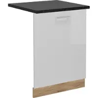Vicco R-Line Vaatwasserfrontpaneel – 60 cm, WB Antraciet Wit Hoogglans