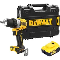 DeWalt DCD 800 NT accuboormachine 18 V 90 Nm borstelloos + 1x oplaadbare accu 5.0 Ah + TSTAK - zonder lader