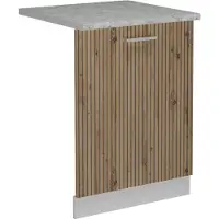 Vicco R-Line Vaatwasserfrontpaneel – 60 cm, WB Marmer Artisanaal eiken