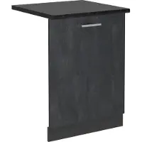 Vicco R-Line Vaatwasserfrontpaneel – 60 cm, WB Antraciet Zwart beton