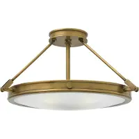 HINKLEY LED Plafondlamp Collier | 4X E14 Max 40W | Dimbaar | Heritage Brass