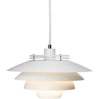 Dyberg Larsen Hanglampe , Ejka, dimbare, Wit, Woonkamer, Metaal, Designer