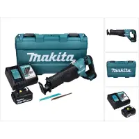 Makita Sabelzaag, DJR 187 RT1K Accu Reciprozaag 18 V Brushless + 1x Accu 5,0 Ah + Lader + Koffer