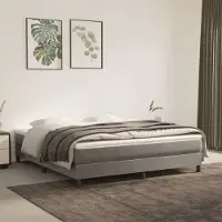 Syfax Pocketveringmatras medium 180x200x20 cm fluweel lichtgrijs