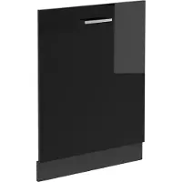 Vicco R-Line Vaatwasserfrontpaneel – 60 cm zonder werkblad Zwart hoogglans