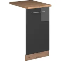 Vicco Fame-Line Vaatwasserfrontpaneel – 45 cm, WB Eik Antraciet Hoogglans