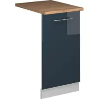 Vicco Fame-Line Vaatwasserfrontpaneel – 45 cm, WB Eik Donkerblauw hoogglans