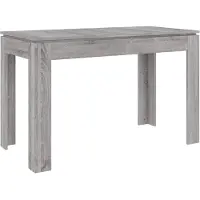 Syfax Eettafel 120x60x76 cm bewerkt hout grijs sonoma eikenkleurig