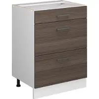 Vicco R-Line Keukenonderkast – 60 cm met laden, zonder werkblad Edel grijs