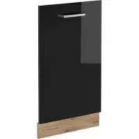 Vicco R-Line Vaatwasserfrontpaneel – 45 cm zonder werkblad Zwart hoogglans