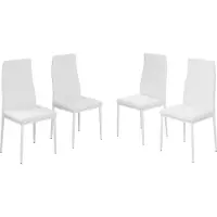 Vicco Grand Eetkamerstoel – 42.5 x 48 cm Set van 4 Wit