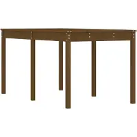 Syfax Tuintafel 159,5x82,5x76 cm massief grenenhout honingbruin